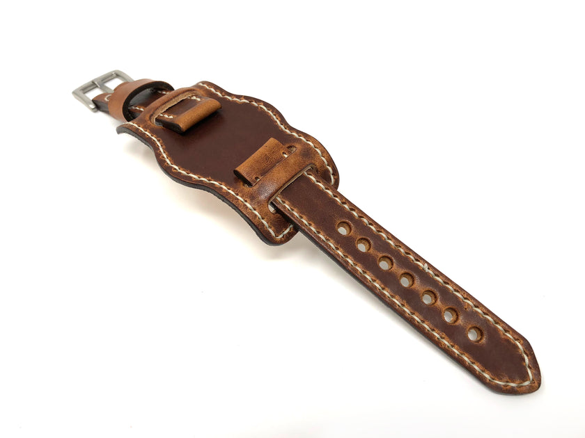 Bund leather watch strap hot sale