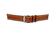 "Calhoun" Premium Watch Strap | Cognac Beaver Tail | USA Made