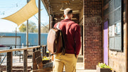 Jack Foster Travel Backpack | Cognac Shrunken Bison