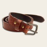 Handmade Leather Belt | American Shrunken Bison | Cognac – Jack Foster