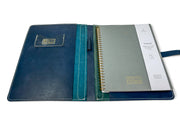 Executive Folio | Blue Stonewashed Leather