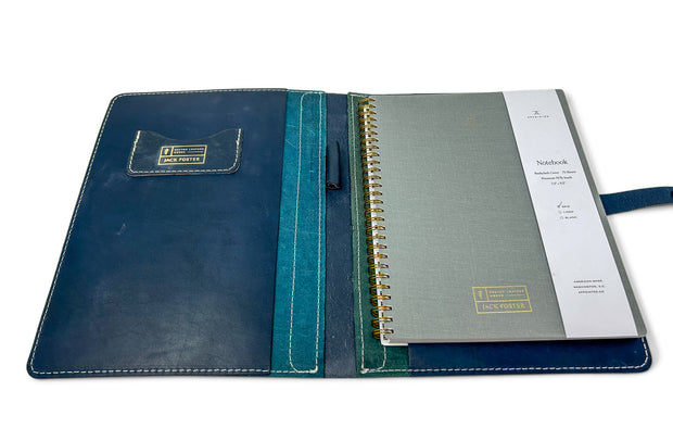 Executive Folio | Blue Stonewashed Leather
