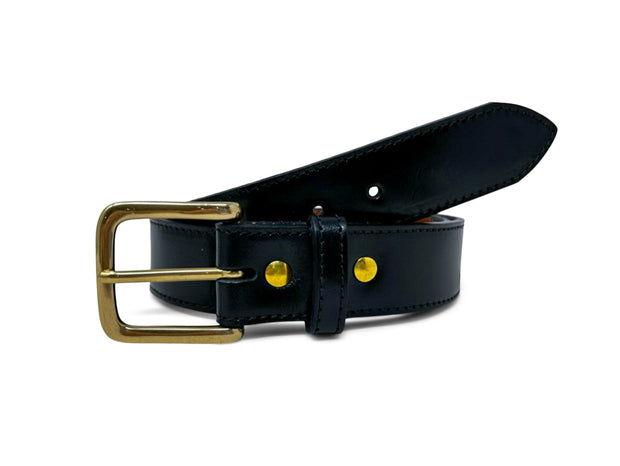 Handmade Leather Belt | Horse Butt | Black