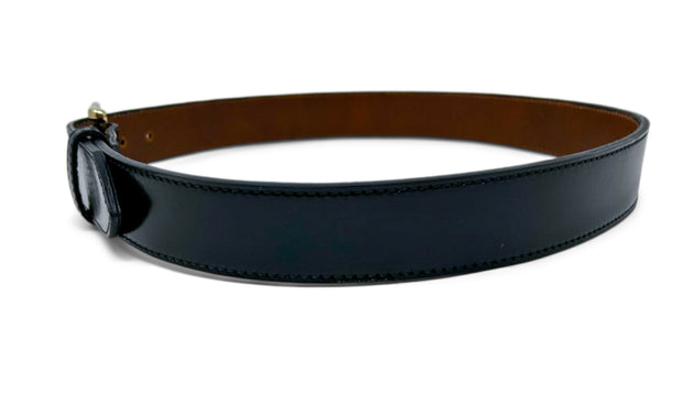 Handmade Leather Belt | Horse Butt | Black