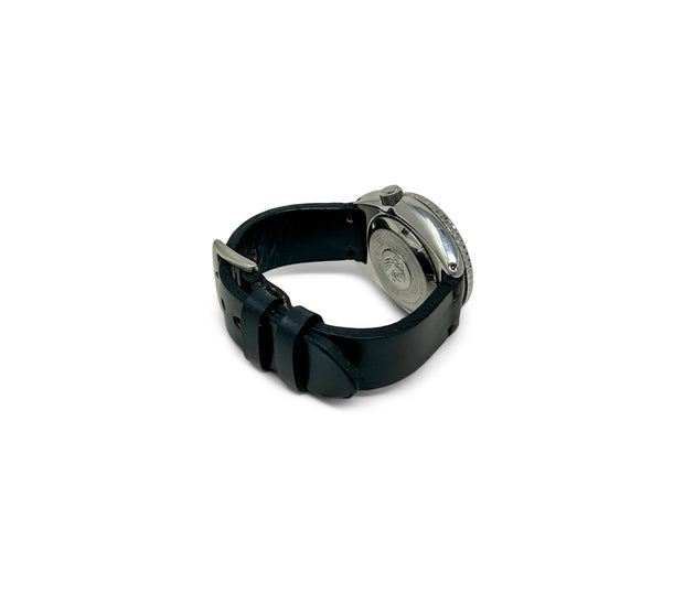 Premium Watch Strap | Horween Black Chromexcel