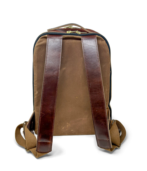 Jack Foster Travel Backpack | Cognac Shrunken Bison