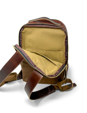 Jack Foster Travel Backpack | Cognac Shrunken Bison