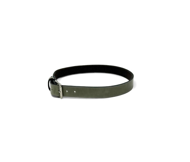 Handmade Leather Belt | English Bridle | Grey