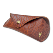 Jack Foster Sunglasses Case | Shrunken Bison | Cognac
