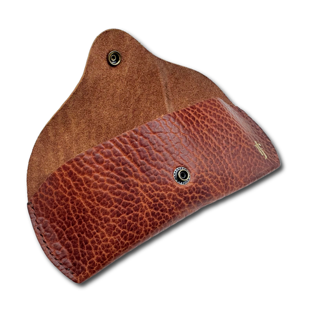 Jack Foster Sunglasses Case | Shrunken Bison | Cognac