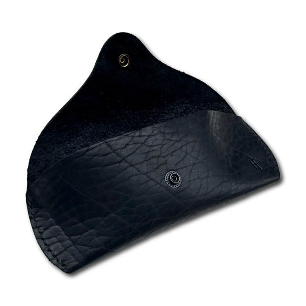 Jack Foster Sunglasses Case | Shrunken Bison | Black