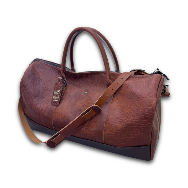 The Miller Leather Duffel | Shrunken Bison | Cognac