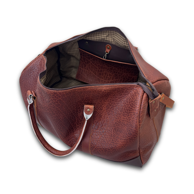 The Miller Leather Duffel | Shrunken Bison | Cognac