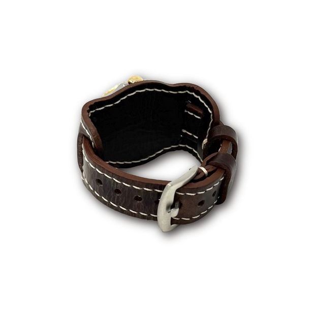 Aviator Bund Strap | Badalassi Tobacco Brown