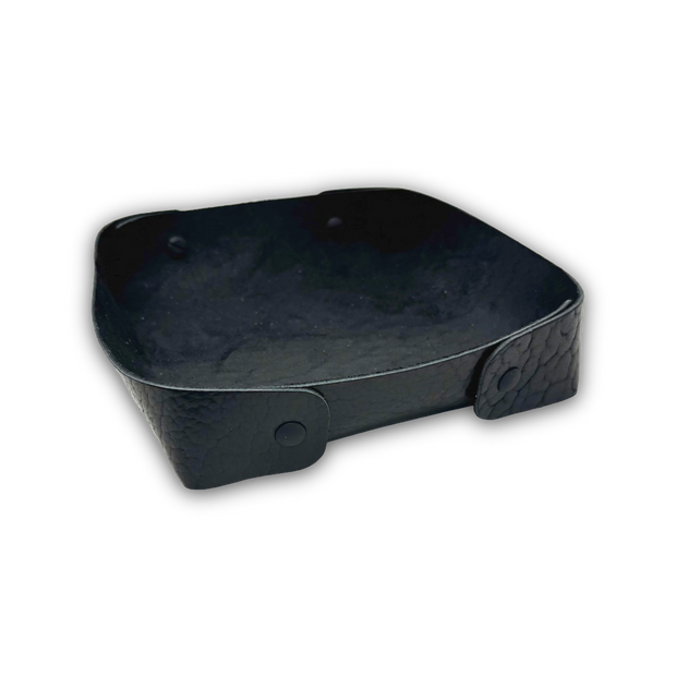 Valet Tray L | American Shrunken Bison | Black