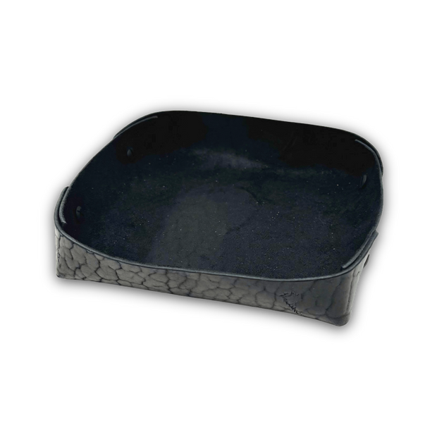 Valet Tray L | American Shrunken Bison | Black