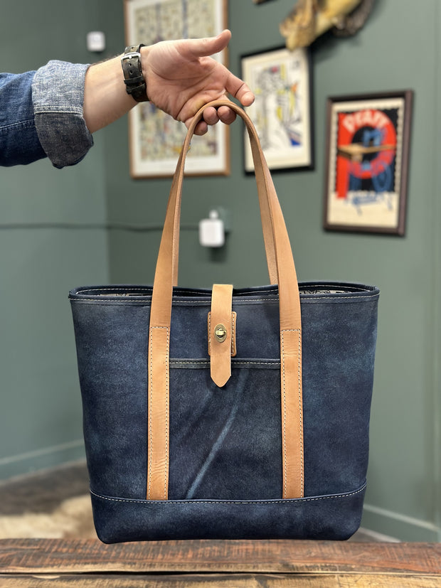 Holly Tote in Horween Indigo Leather