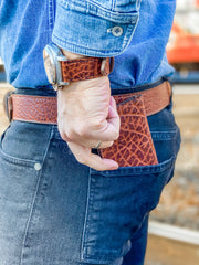 "Calhoun" Premium Watch Strap | American Shrunken Bison | Cognac