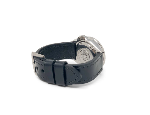 "Calhoun" Premium Watch Strap with Black Shell Cordovan