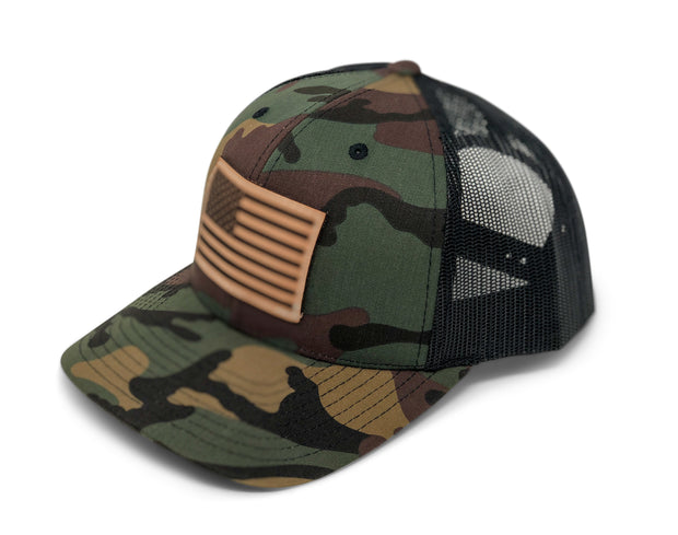 USA Flag Hat - Camo