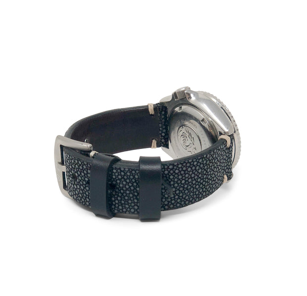 Premium Strap with Black Polished Stingray