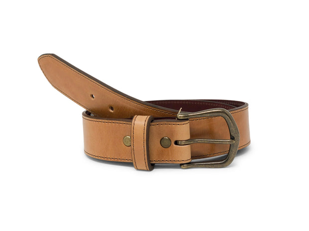 Handmade Leather Belt | Horween Horserump | Natural
