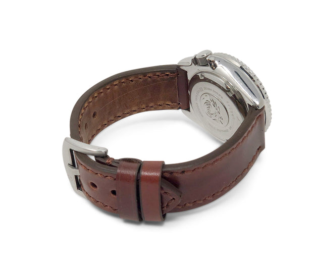 "Calhoun" Premium Watch Strap with Cedar Shell Cordovan