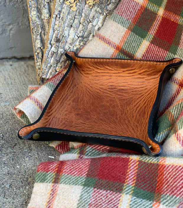 Horween "Black and Tan" Valet Tray
