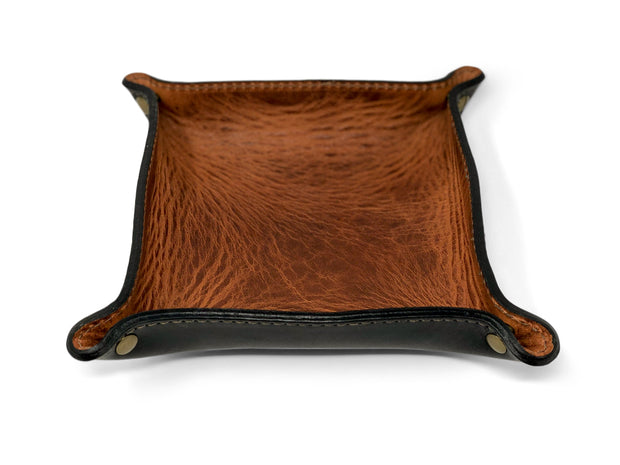 Horween Black and Tan Valet Tray Horween Black and Tan Valet Tray