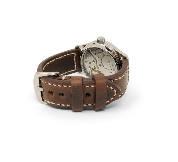 “Calhoun” Premium Watch Strap | Horween Chromexcel Leather | Dark Brown