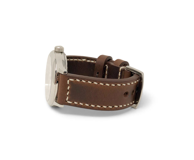 “Calhoun” Premium Watch Strap | Horween Chromexcel Leather | Dark Brown