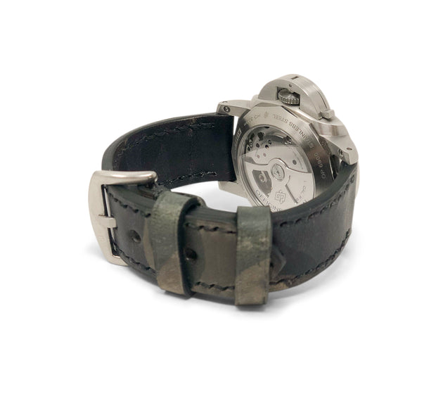 "Calhoun" Premium Watch Strap with Italian Veg Tan Camo