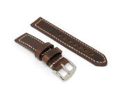“Calhoun” Premium Watch Strap | Horween Chromexcel Leather | Dark Brown