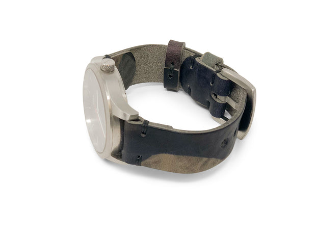 Standard Watch Strap with Camo Print Leather