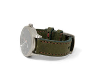 "Calhoun" Premium Watch Strap with Olive Green Badalassi Leather