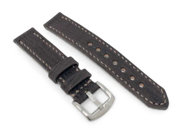 Premium Strap with Brown Sharkskin Leather
