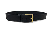 Handmade Leather OG Belt | Shrunken Buffalo | Black