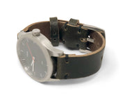 Standard Watch Strap with Horween Olive Waxed Flesh Chromexcel