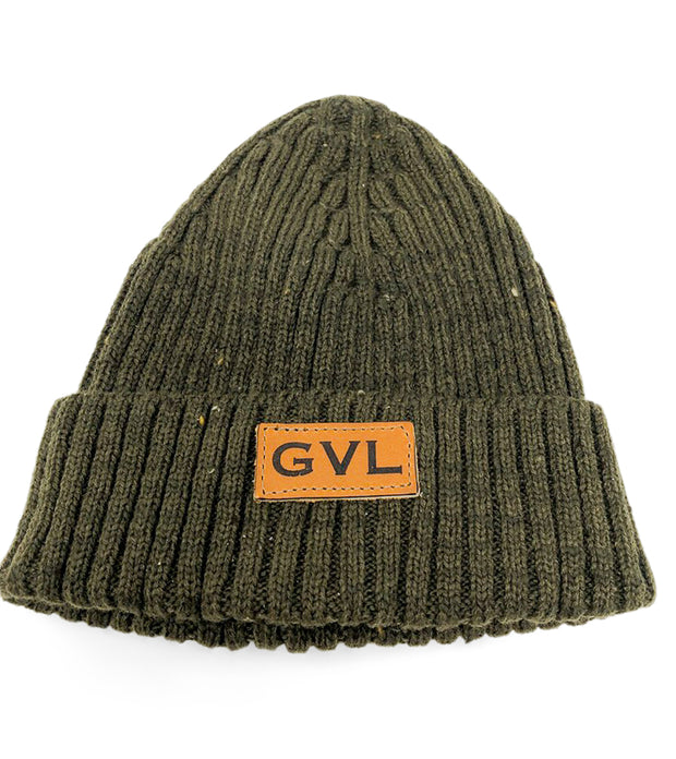 GVL Beanie Olive Knit Merino Wool