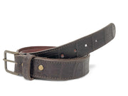 Handmade Leather Belt | American Alligator | Brown English Bridle Lining