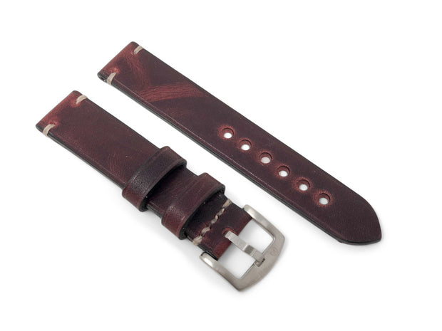 Premium Watch Strap with Russet Dublin Leather