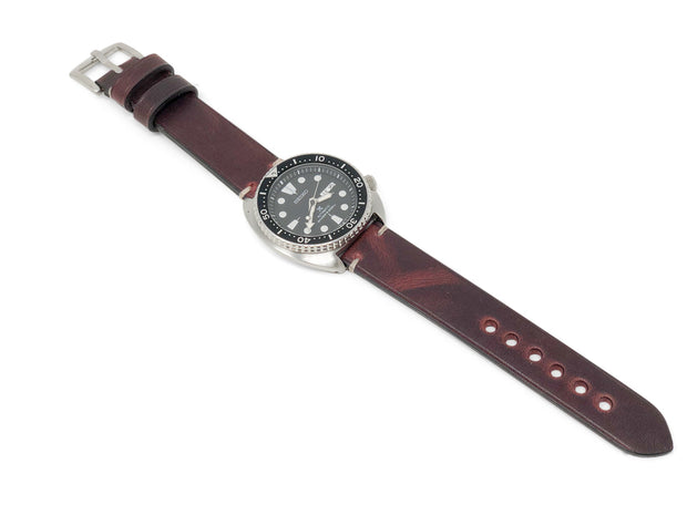 Premium Watch Strap with Russet Dublin Leather