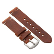 Standard Watch Strap with English Tan Dublin Leather - JackFosterWatchStrap