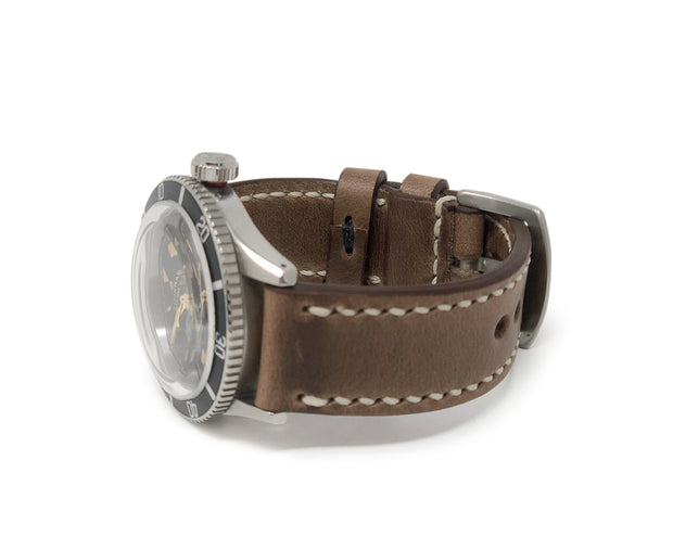 "Calhoun" Premium Watch Strap with Natural Chromexcel Leather