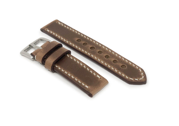 Premium Watch Strap with Natural Chromexcel Leather