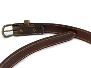 Handmade Leather Belt | Horween Dublin | Nut Brown